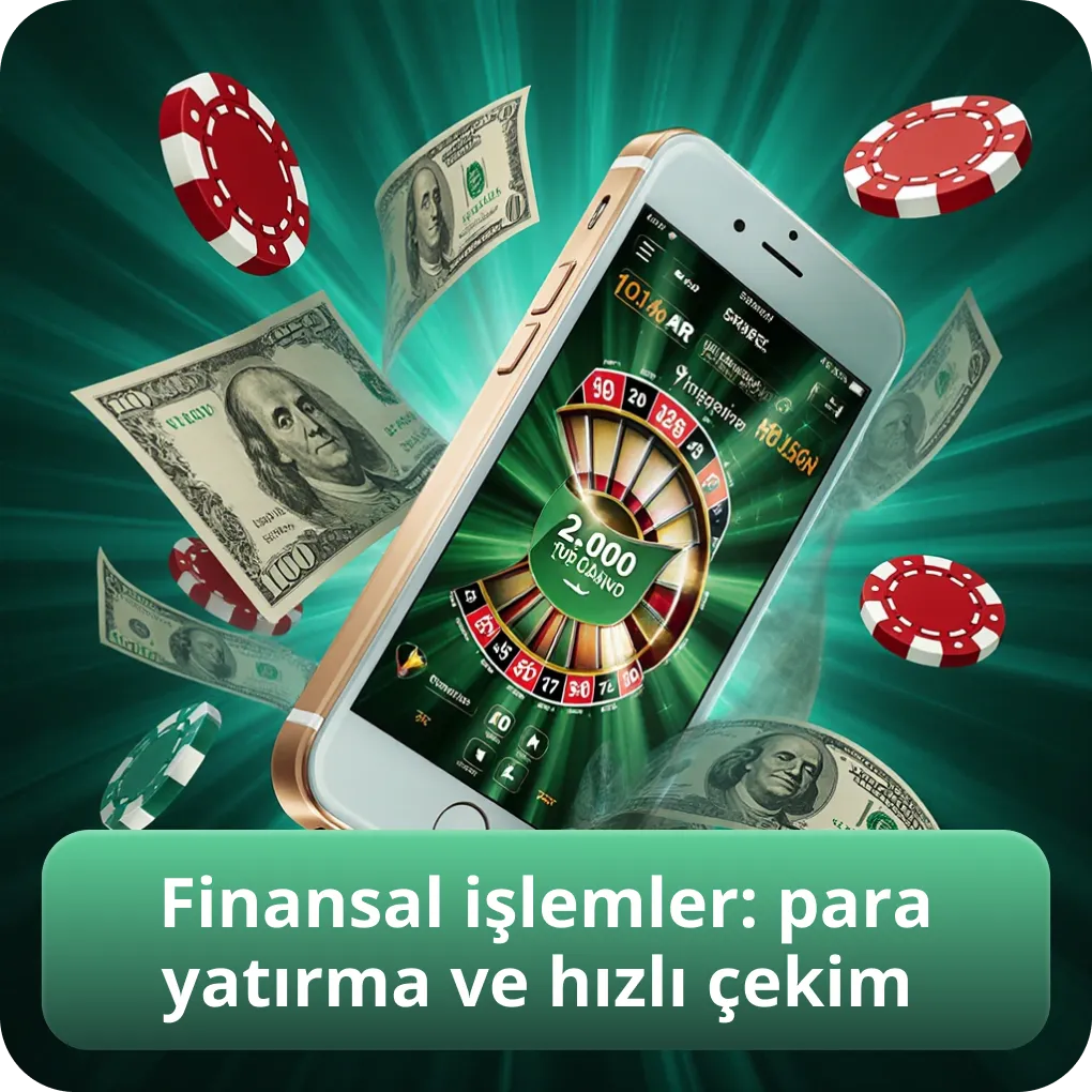 Finansal i̇şlemler: para yatırma ve hızlı çekim